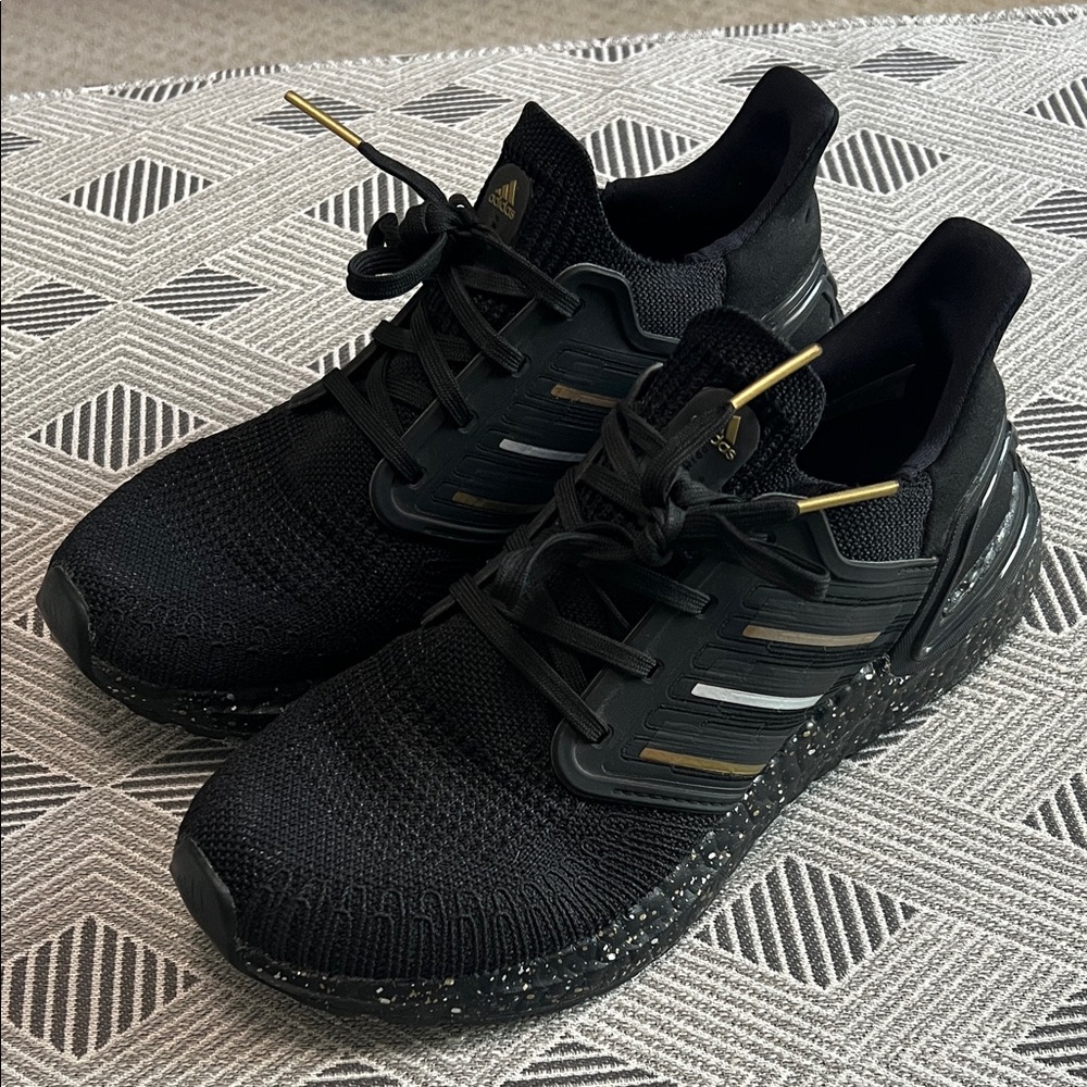 Adidas Women’s Black and Gold ultraboost - size 7.5